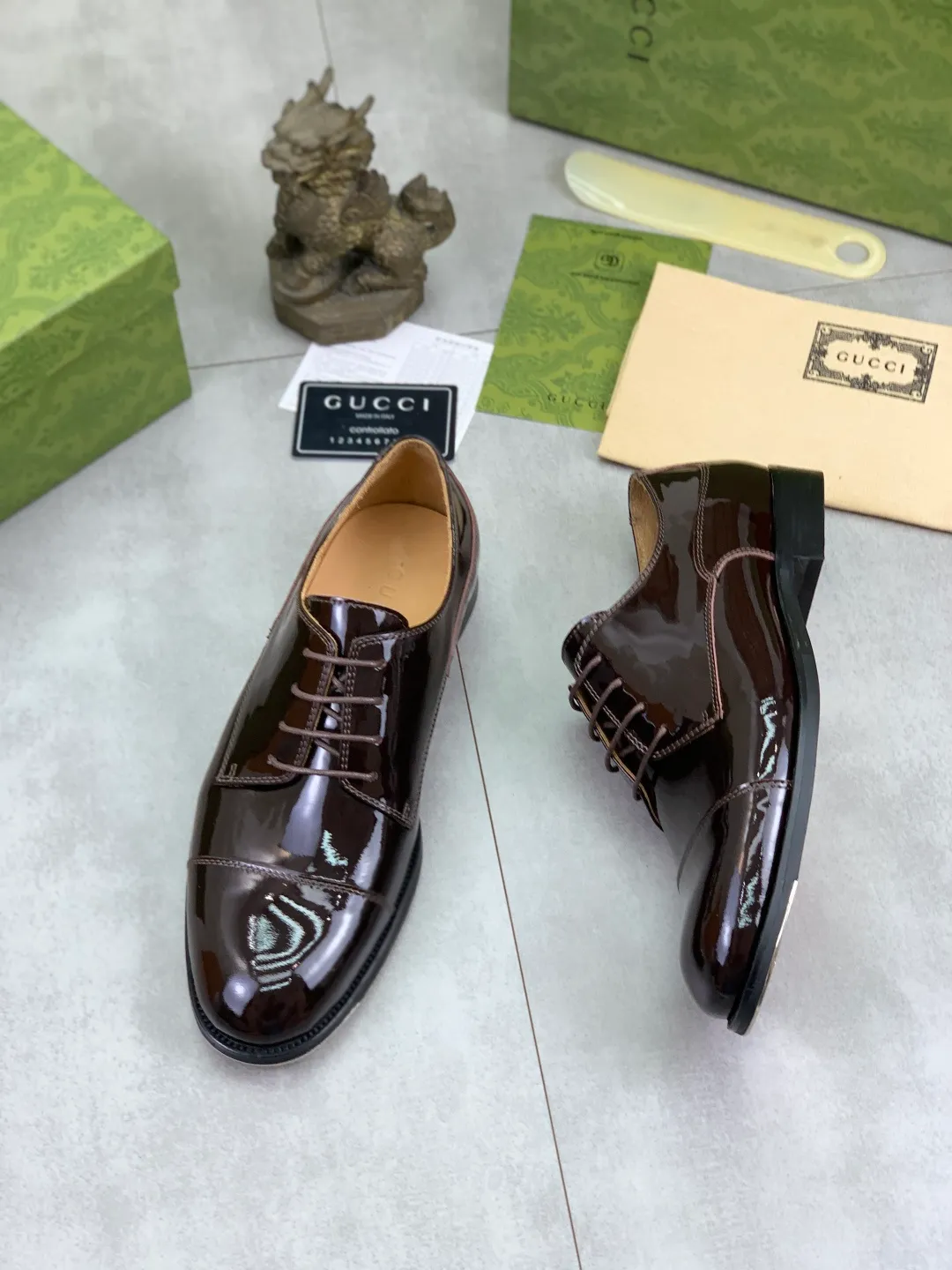 Men's men's shoes 💰P640 [New style] Water dyed cowhide 💰💎💎💎 [Gucci] GUCCI high-end men's formal business leather shoes, original order 1:1! Original imported high-end open-edge beaded calfskin, original metal buckle, imported first-layer cowhide lining for feet. Original high-end outsole, men's shoe size: 39-44 (45 customized) 2️⃣ colors available